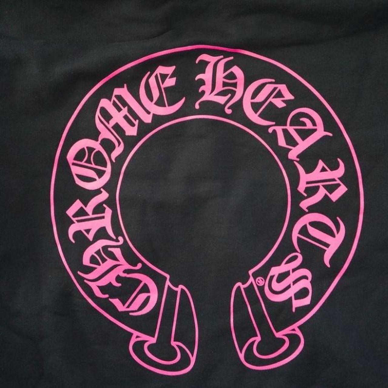 Chrome Hearts Pink Horseshoe Zip Up Hoodie