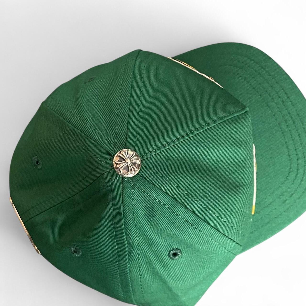 Chrome Hearts Matty Boy Leather Space Patch Green Trucket Hat