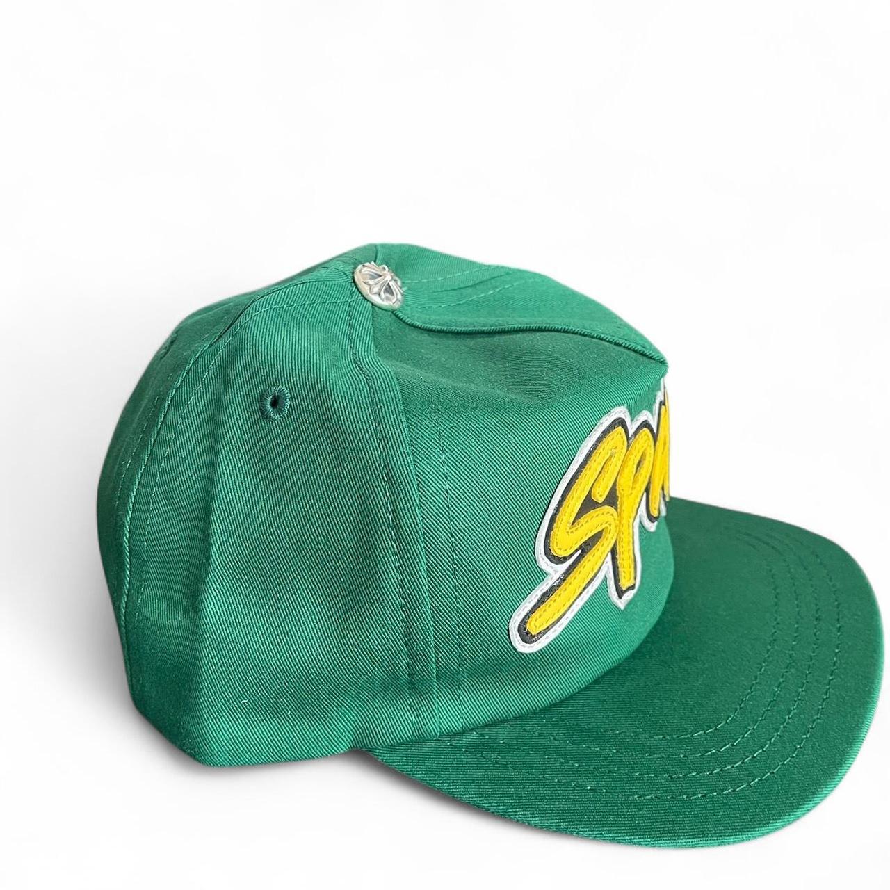 Chrome Hearts Matty Boy Leather Space Patch Green Trucket Hat