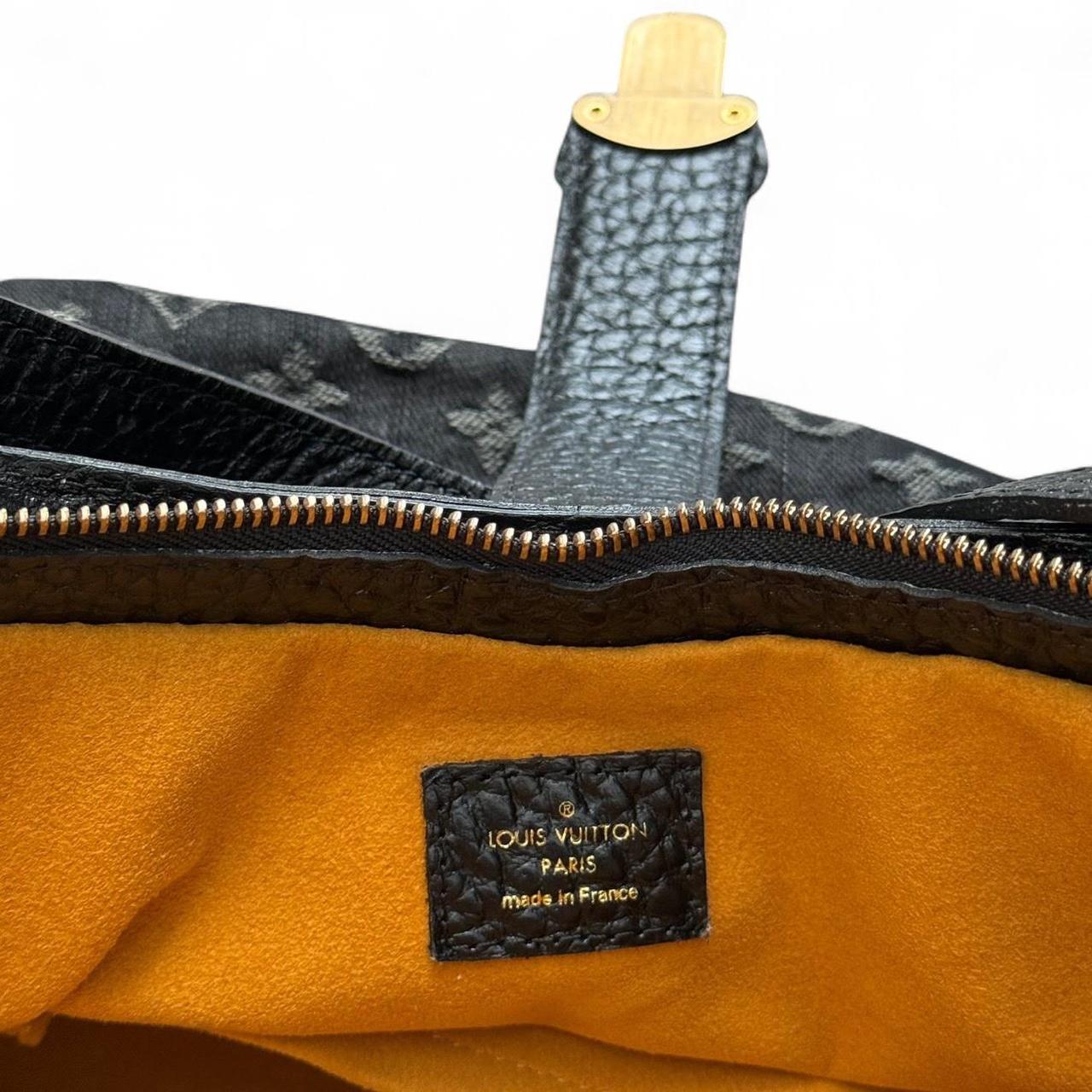 2000s Louis Vuitton Mahina Black Denim Shoulder Bag