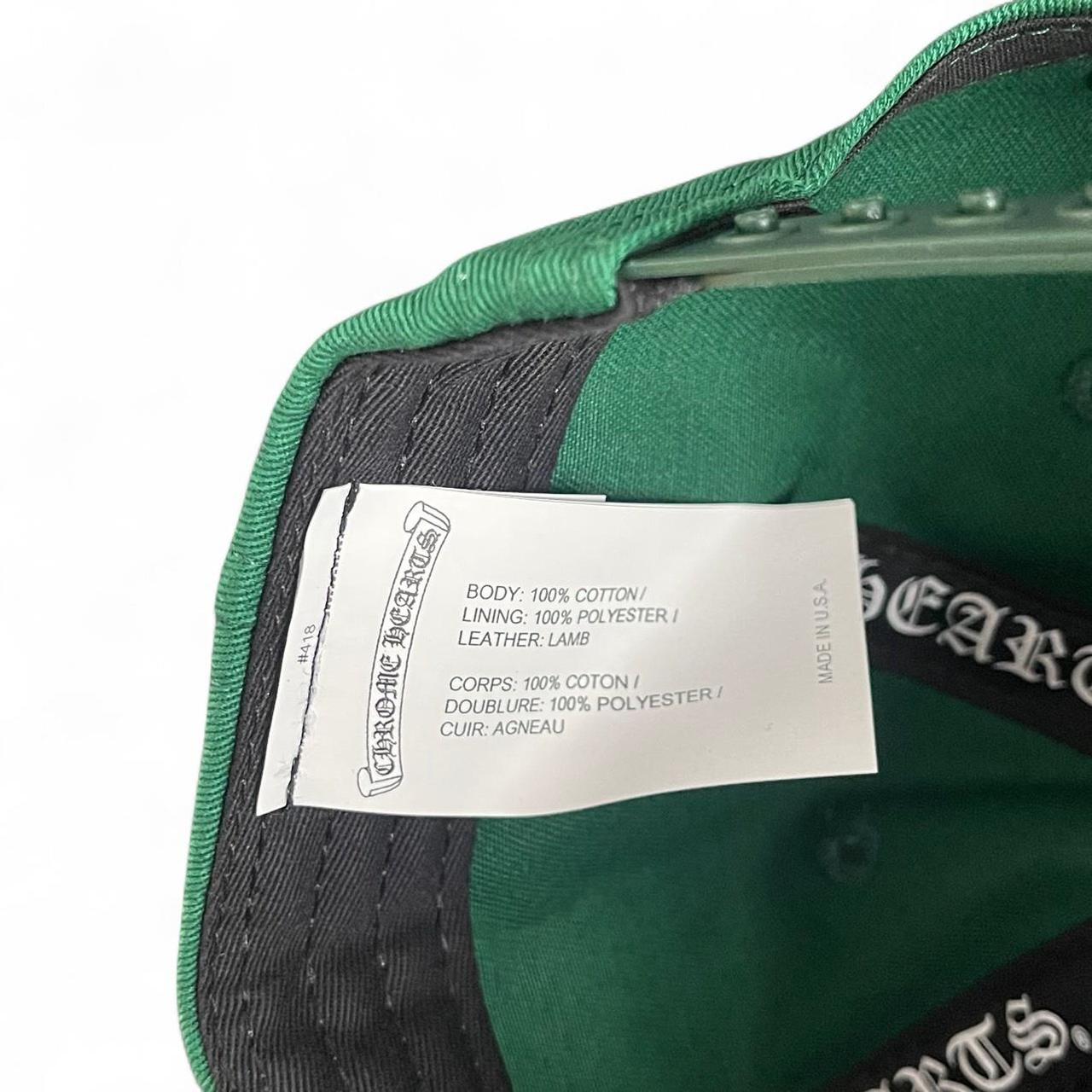 Chrome Hearts Matty Boy Leather Space Patch Green Trucket Hat