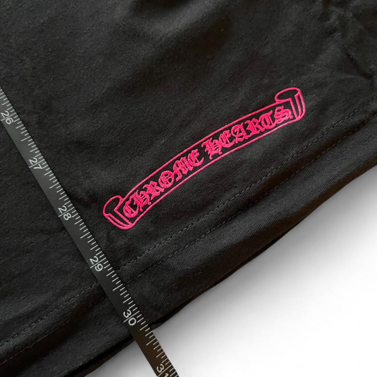 Chrome Hearts Black Pink Long Sleeve Pocket Crew