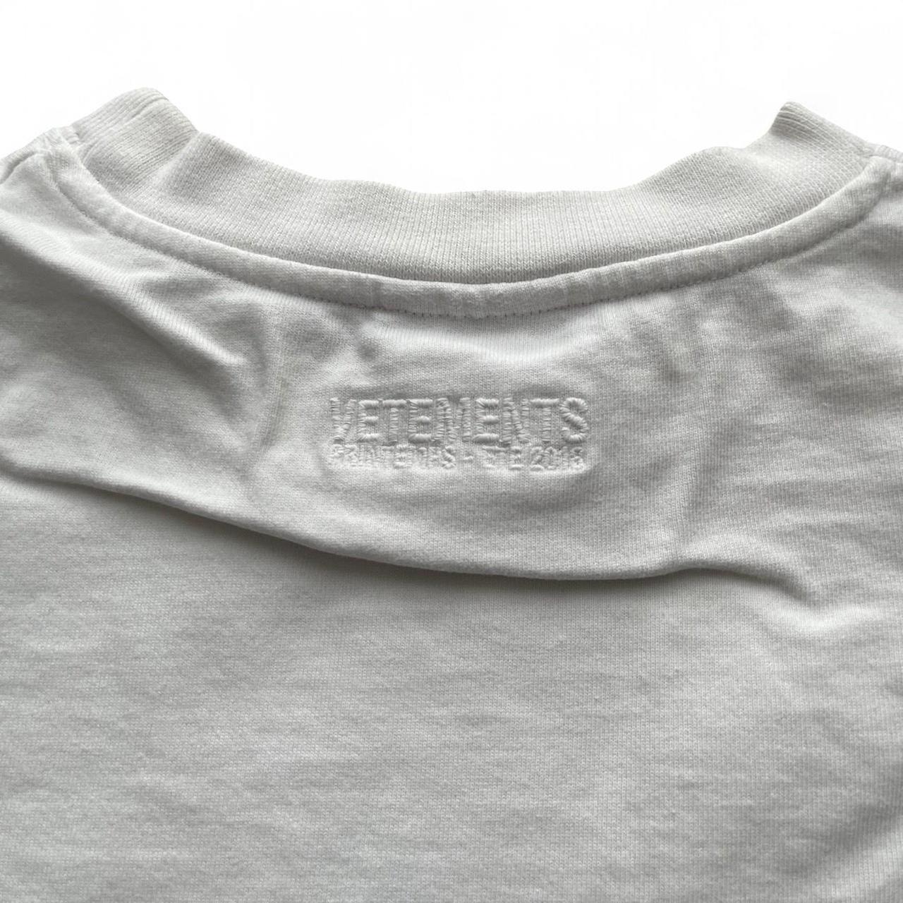 Vetements 2018 Summer Soccer Tee White