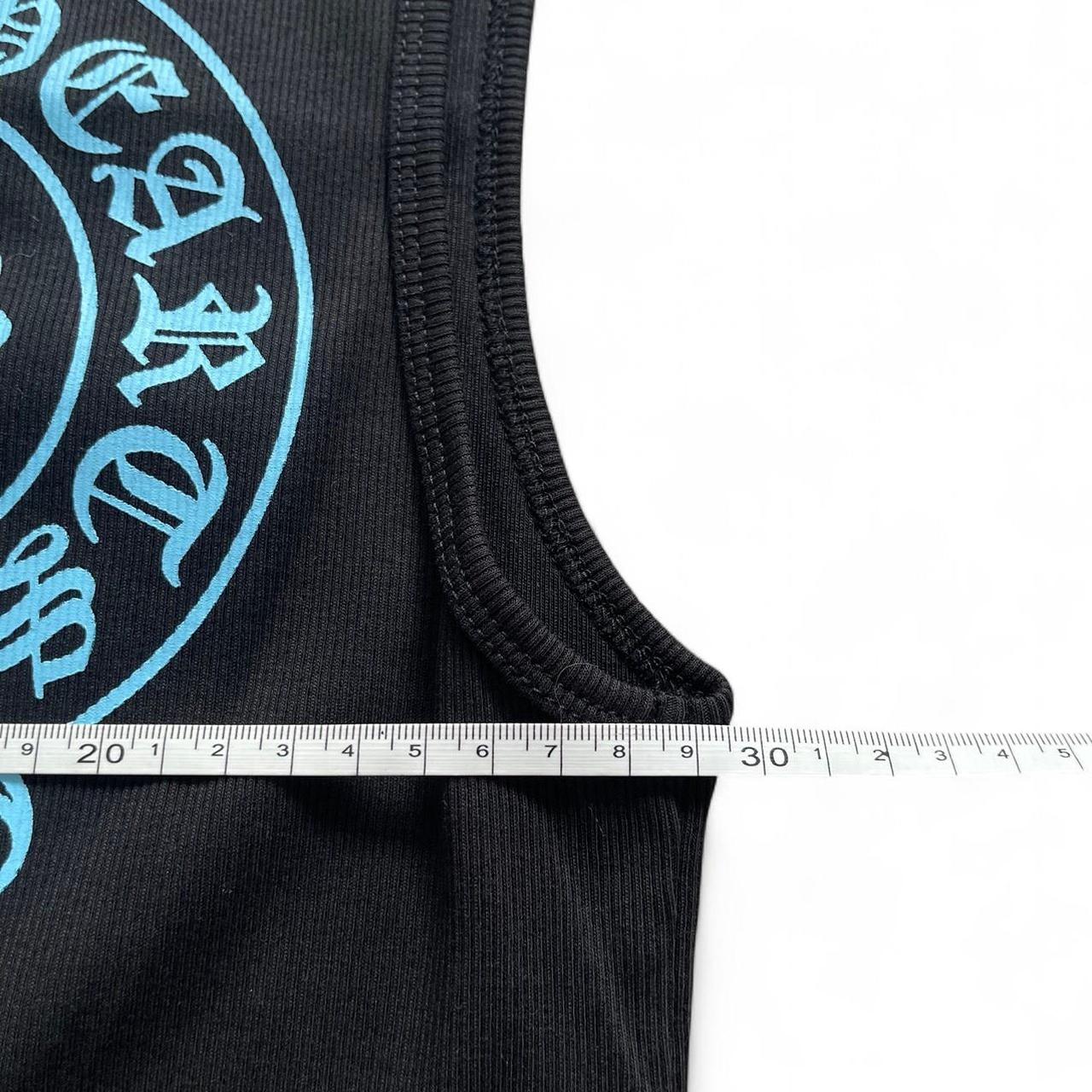 Chrome Hearts womens tank top vest horseshoe blue