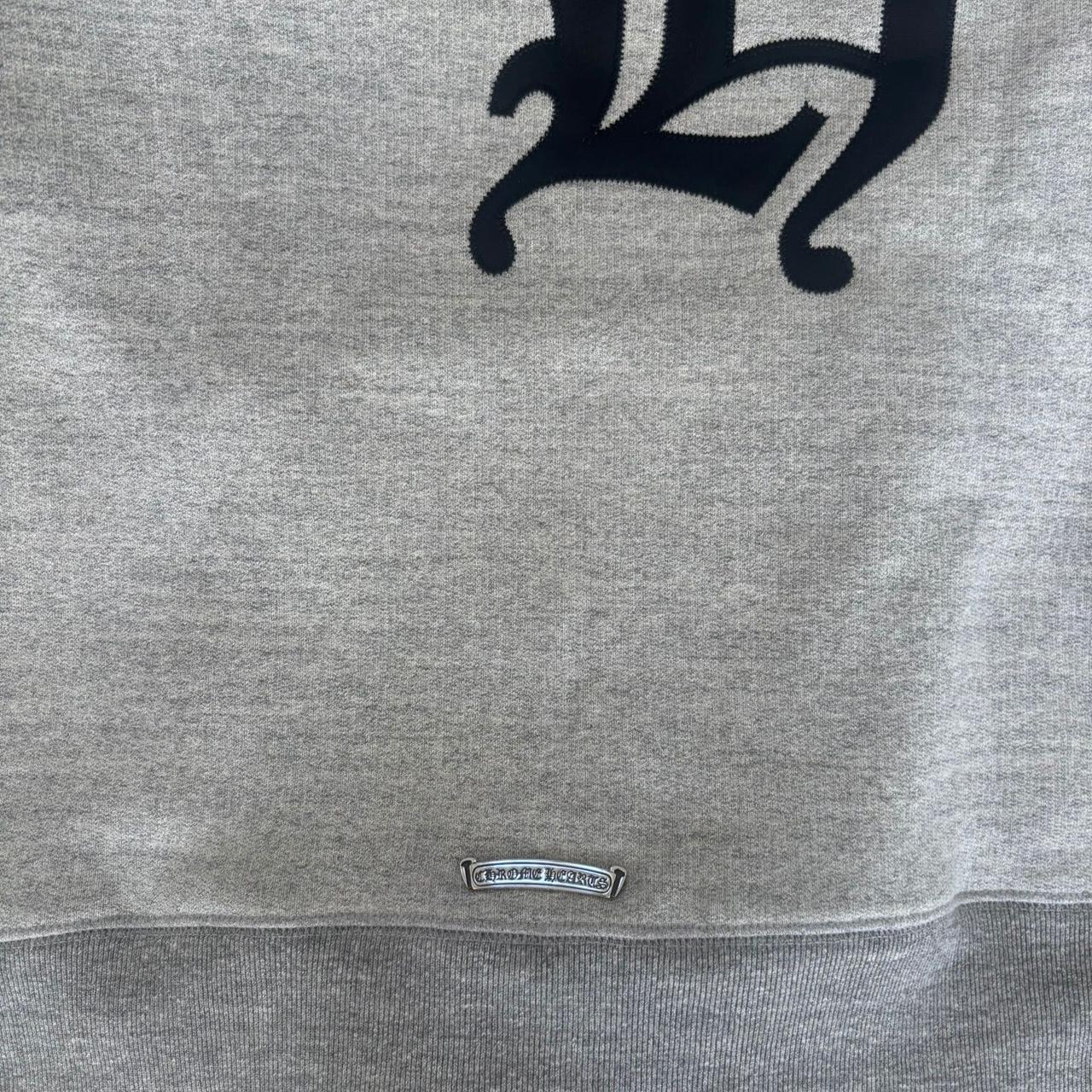 Chrome Hearts Triple Cross Hollywood Hoodie Grey New Season