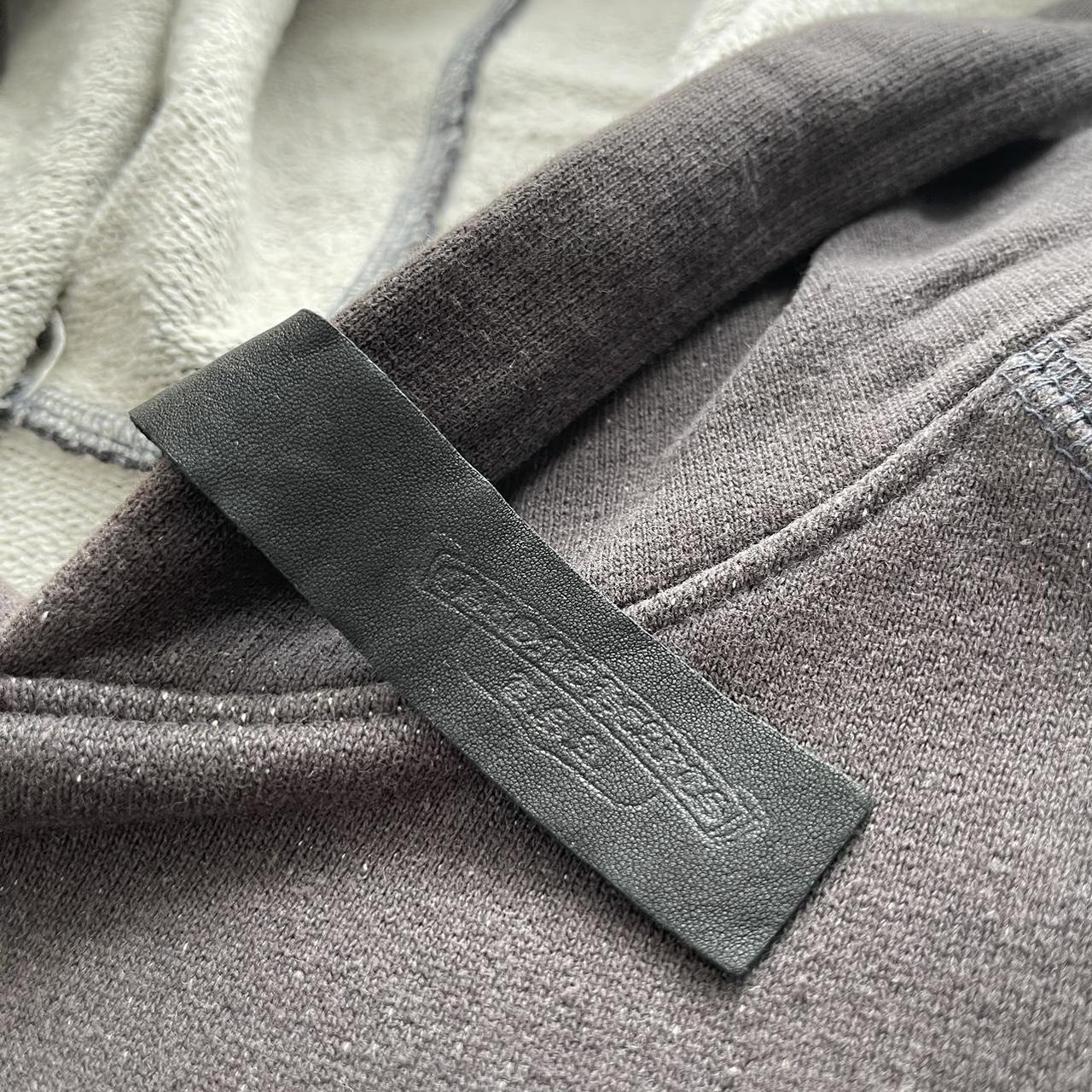 Chrome Hears French Terry ‘Y Not’ Dagger Embroidered Hoodie Charcoal Grey