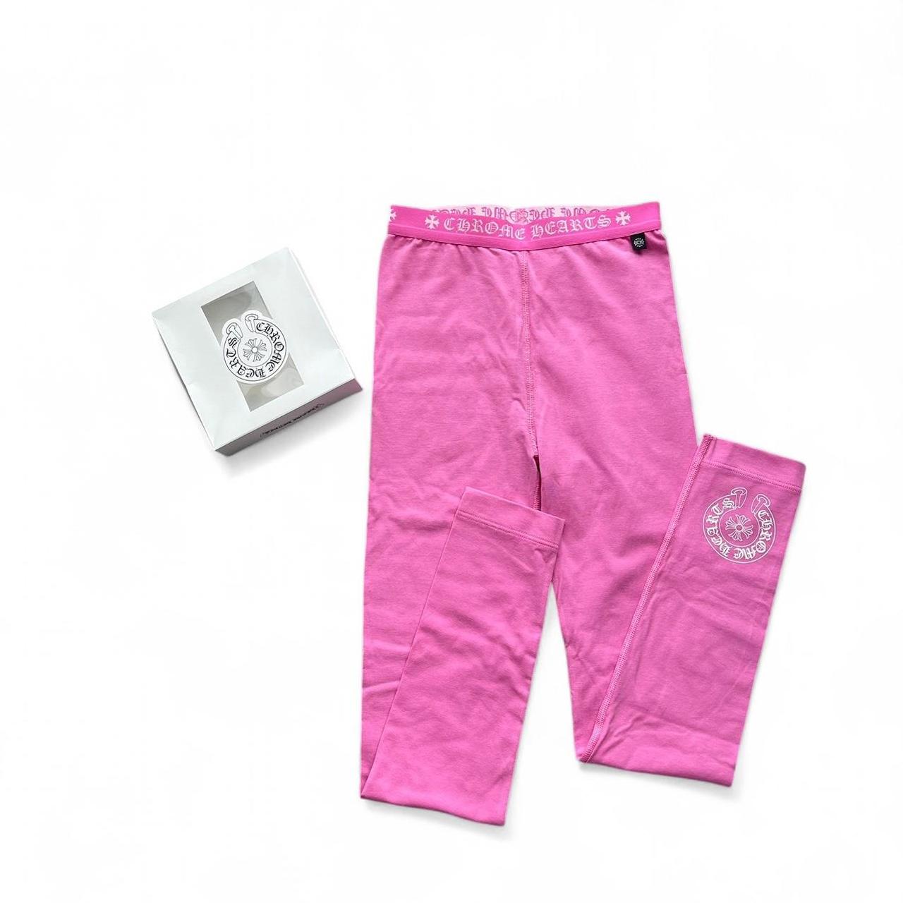 Chrome Hearts Horseshoe Pink Leggings