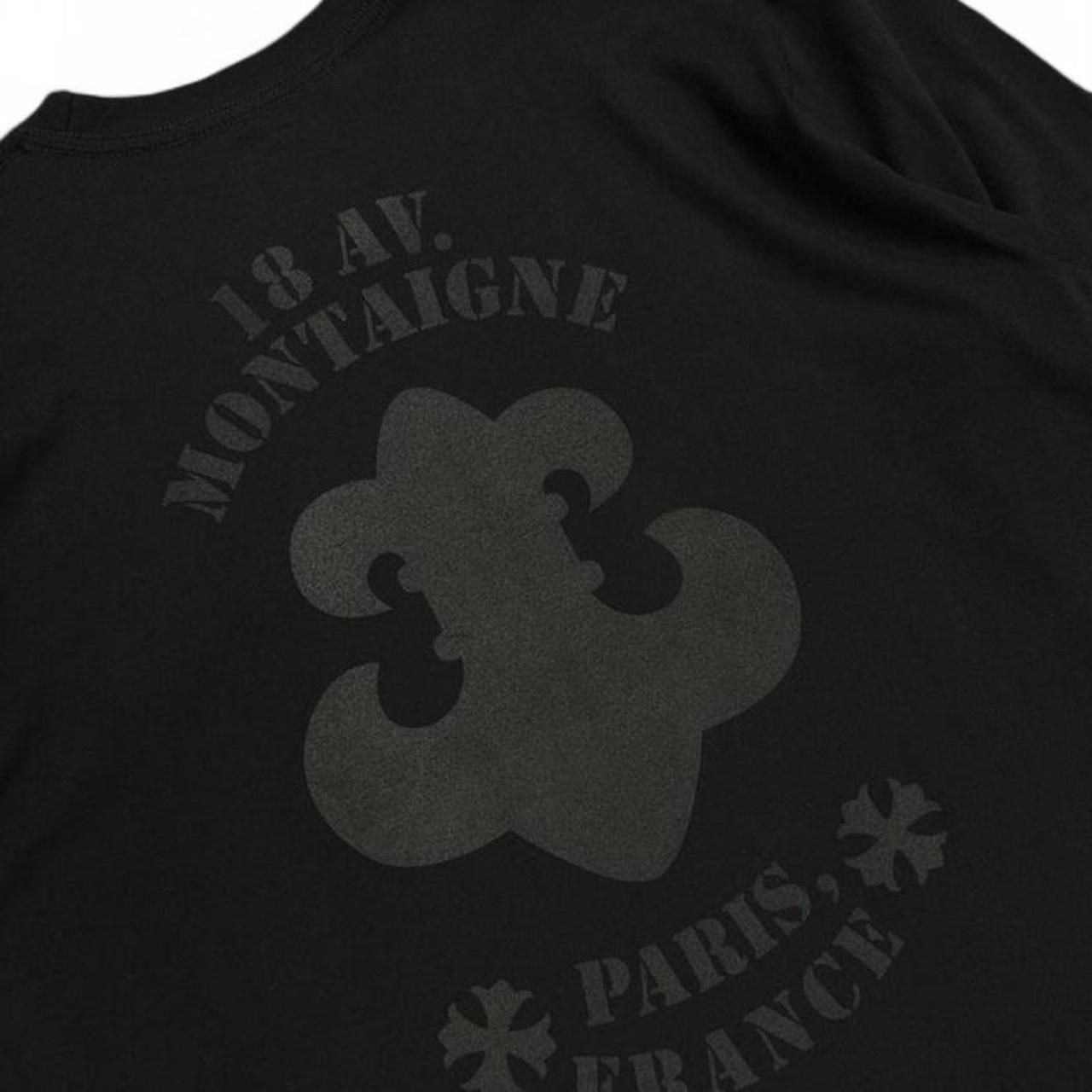 Chrome Hearts Paris Exclusive Fleur Logo Long Sleeve T-Shirt Black