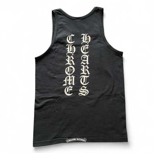 Chrome Hearts Vertical Script 90s Chrome Black Tank