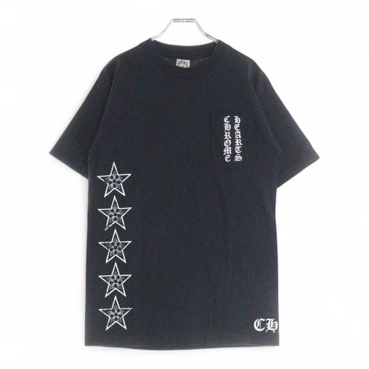 Chrome Hearts OLD T BAR Print Star Short Sleeve T-shirt