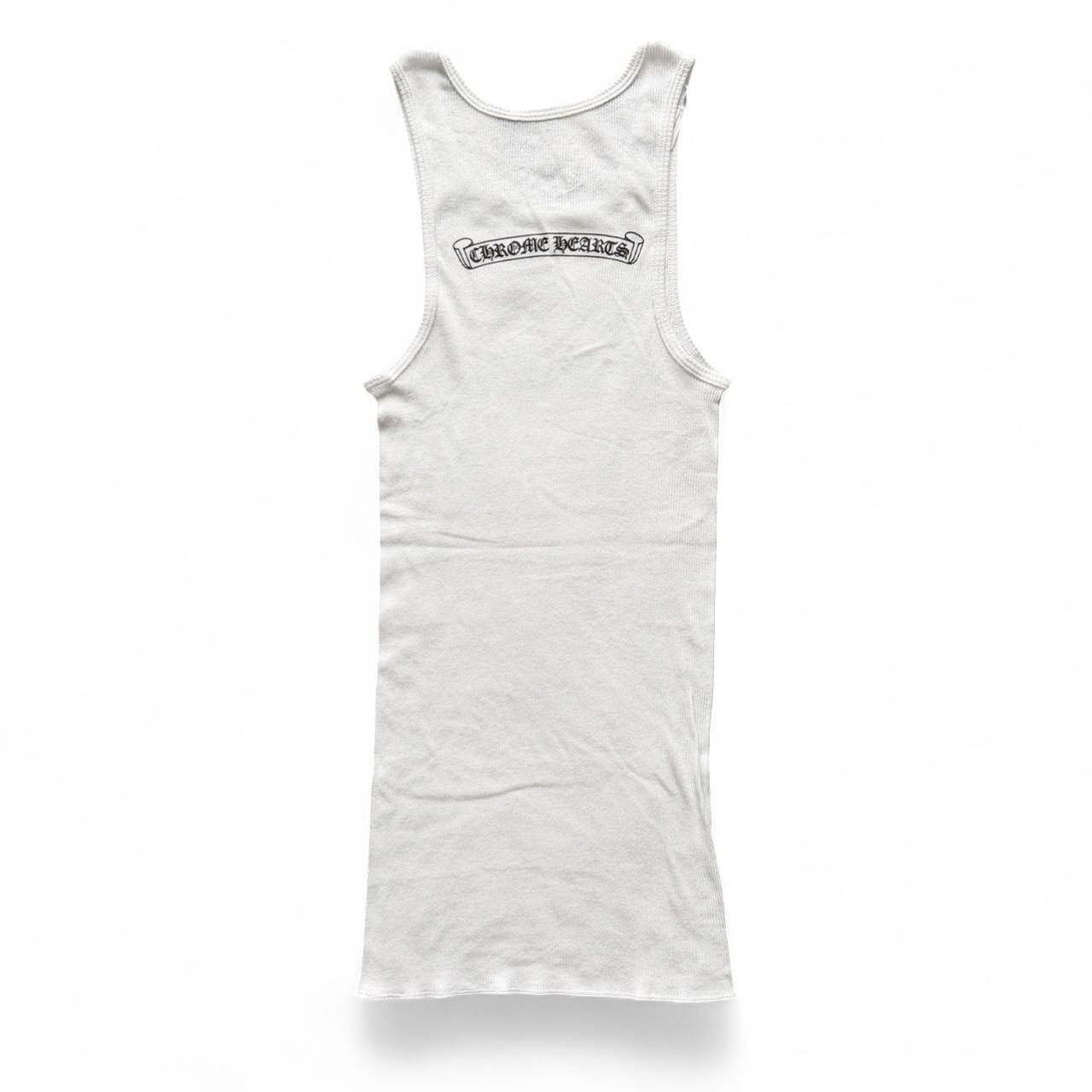 Chrome Hearts Neck Logo Scroll Tank Top White