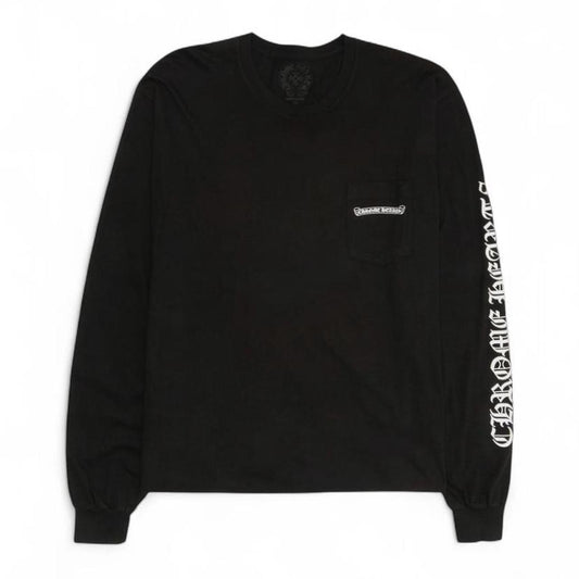 Chrome Hearts Scroll Logo Long Sleeve T-Shirt