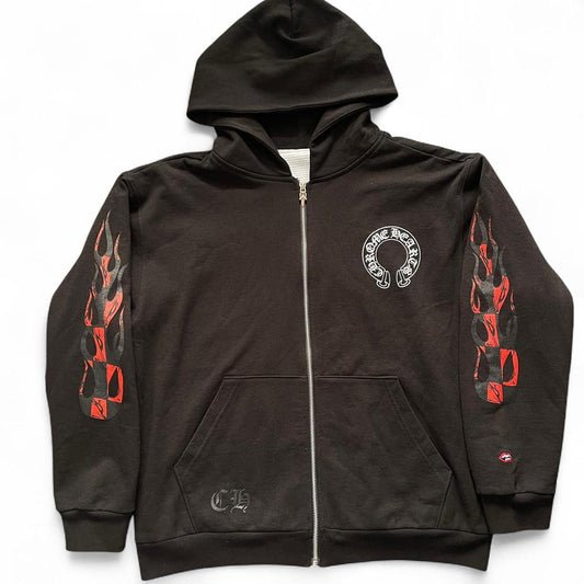 Chrome Hearts Matty Boy Sex Records Thermal Zip Up Hoodie