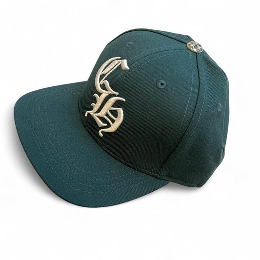Chrome Hearts CH hat baseball green / white