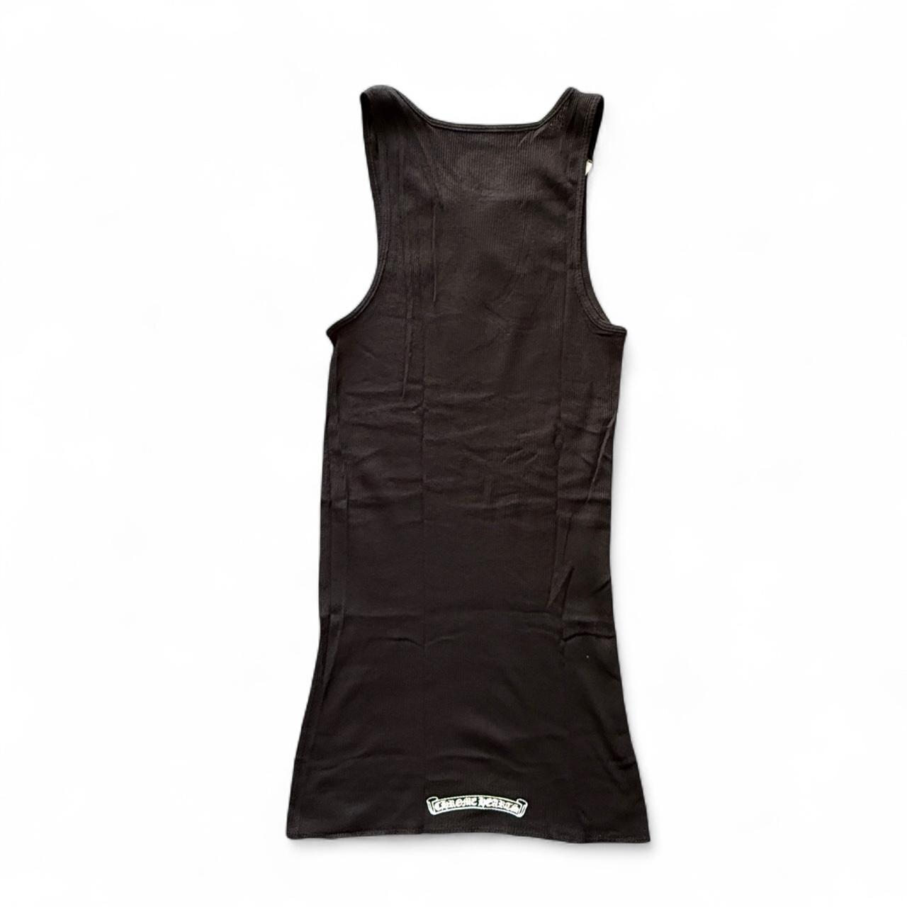 Chrome Hearts Hairy Cross Logo Tank Top Black