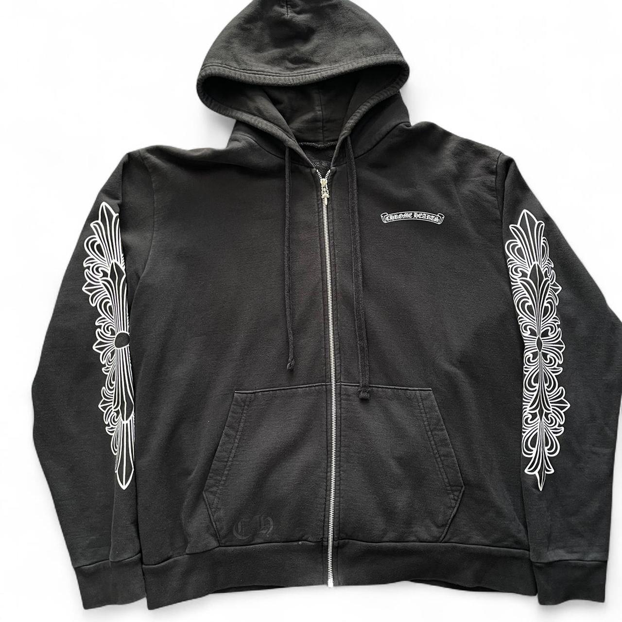 Chrome Hearts Eye Chart Dagger Zip Up Hoodie