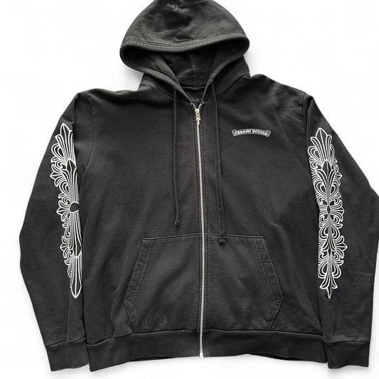 Chrome Hearts Eye Chart Dagger Zip Up Hoodie