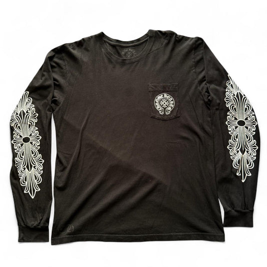 Chrome Hearts Miami Exclusive Horseshoe Long Sleeve Tee Black