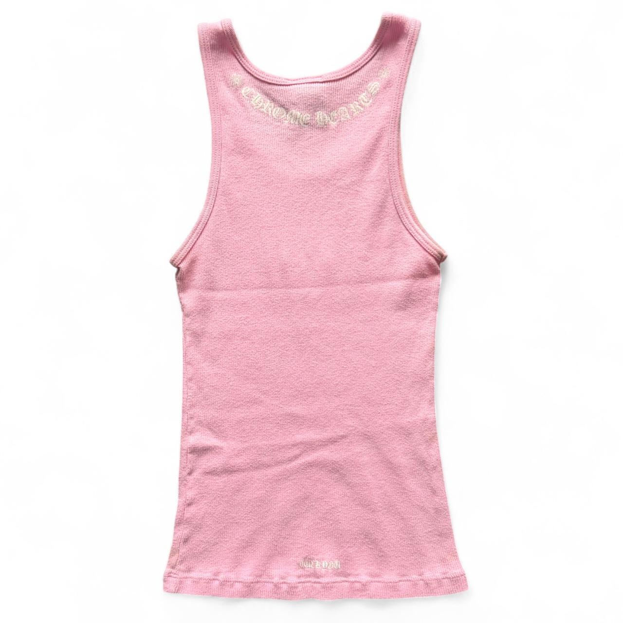 Chrome Hearts Vintage Pink Cross Tank Top