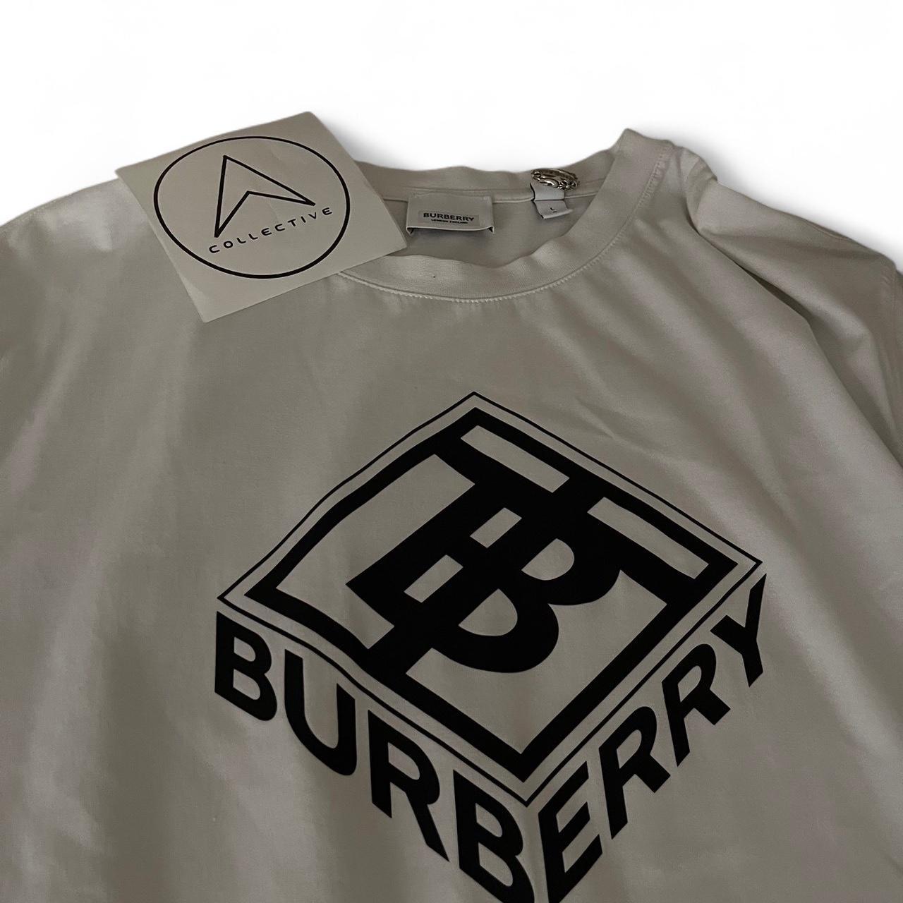 Burberry Oversized Logo White Tee
