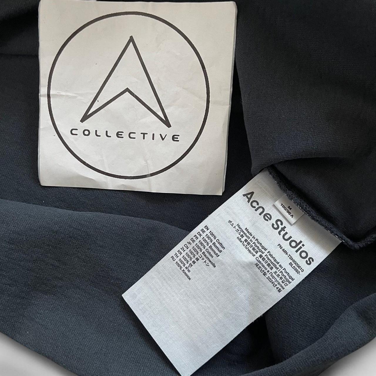 Acne Studios Edlund Logo Wings Faded Black T
