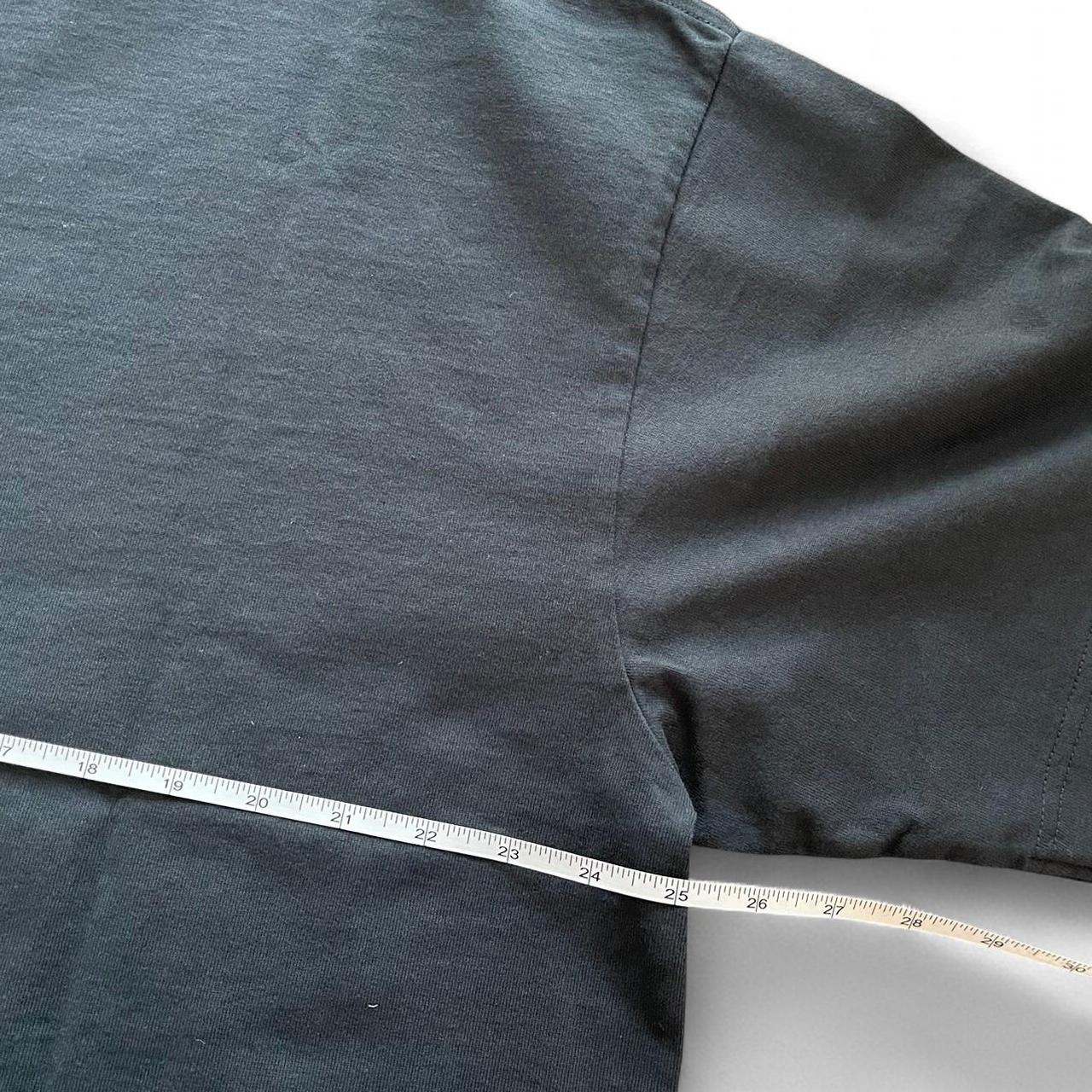 Acne Studios Edlund Logo Wings Faded Black T