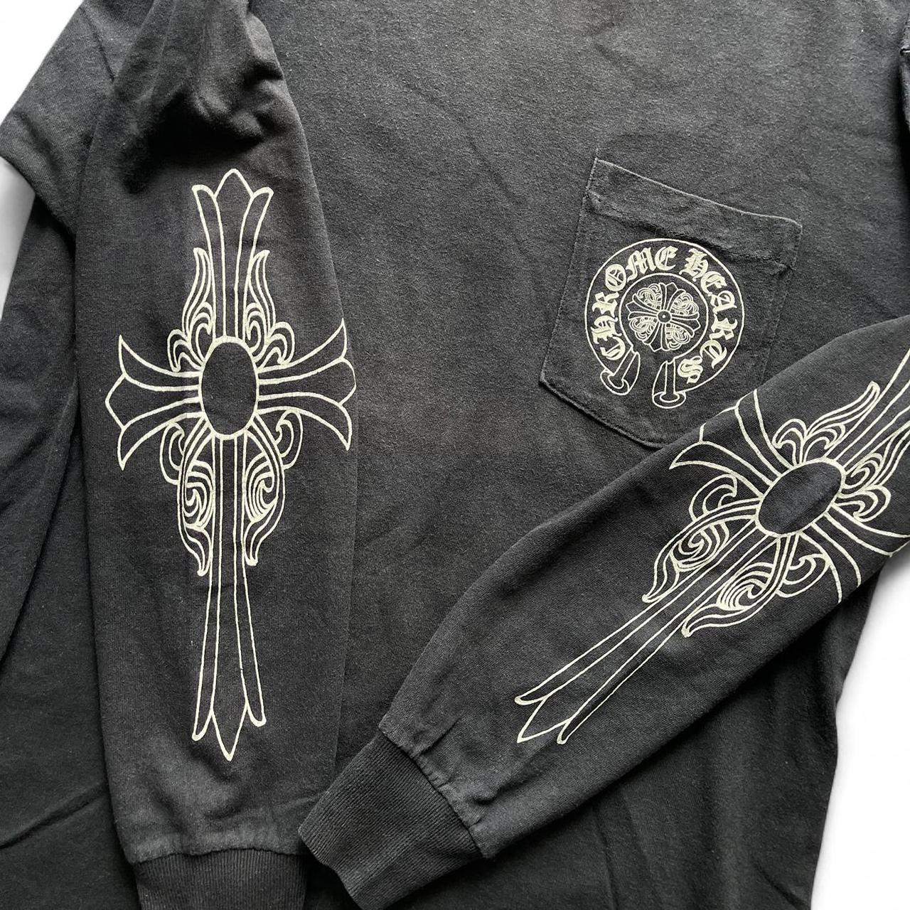 VINTAGE! CHROME HEARTS CROSS “NEW YORK” LONGSLEEVE TEE
