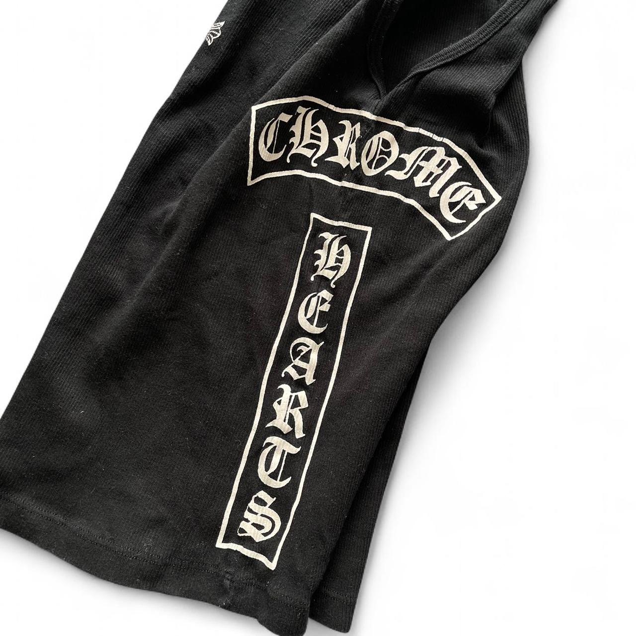 Chrome Hearts T Scroll Cross Logo Vest Black