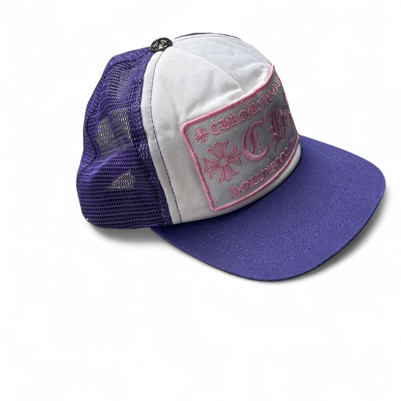 Chrome Hearts CH Hollywood Trucker Hat Purple / Pink
