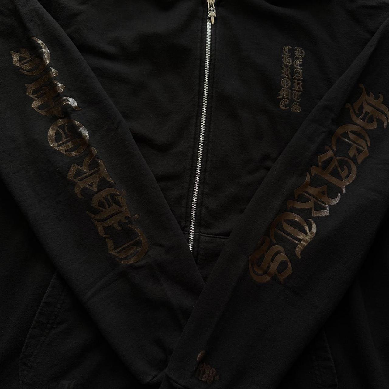 Chrome Hearts 1998 Brown Glitter Zip Up Hoodie