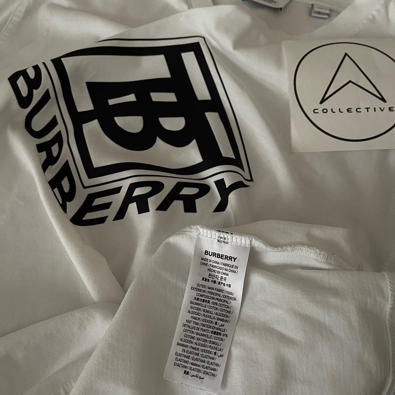 Burberry Oversized Logo White Tee