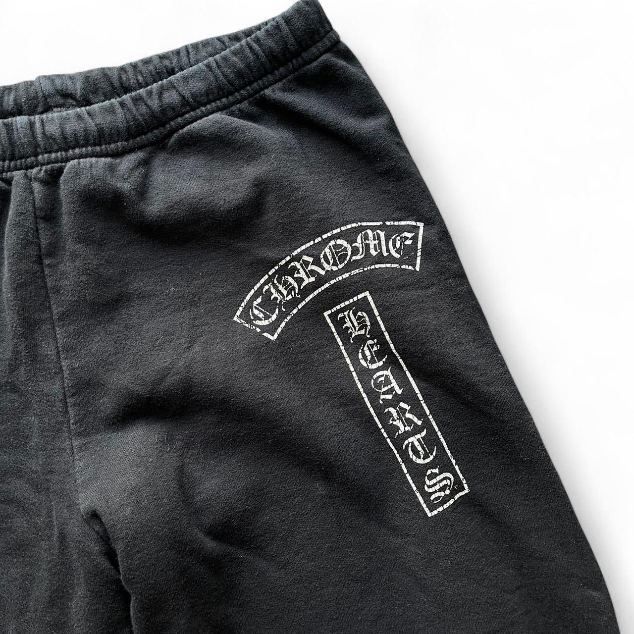 Chrome Hearts Star Logo Tbar Side Scroll Logo Black Sweatpants
