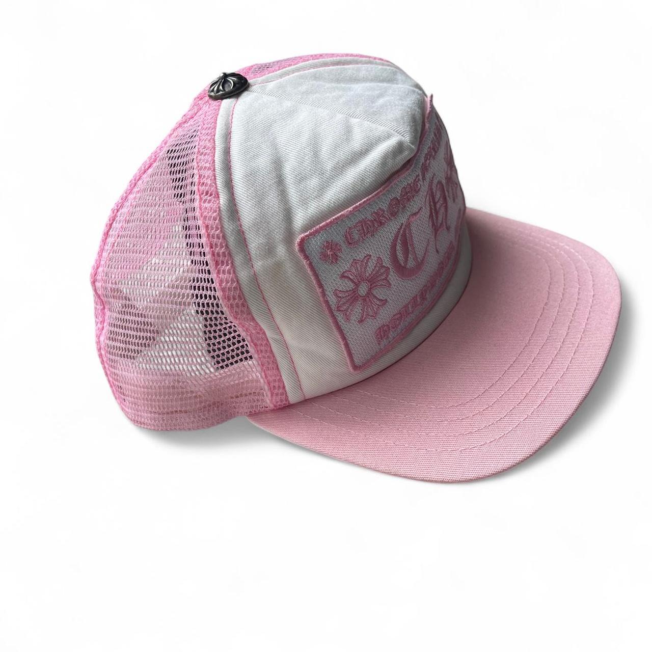 Chrome Hearts CH Hollywood Trucker Hat Pink
