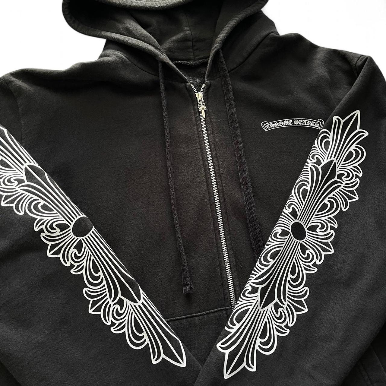 Chrome Hearts Eye Chart Dagger Zip Up Hoodie