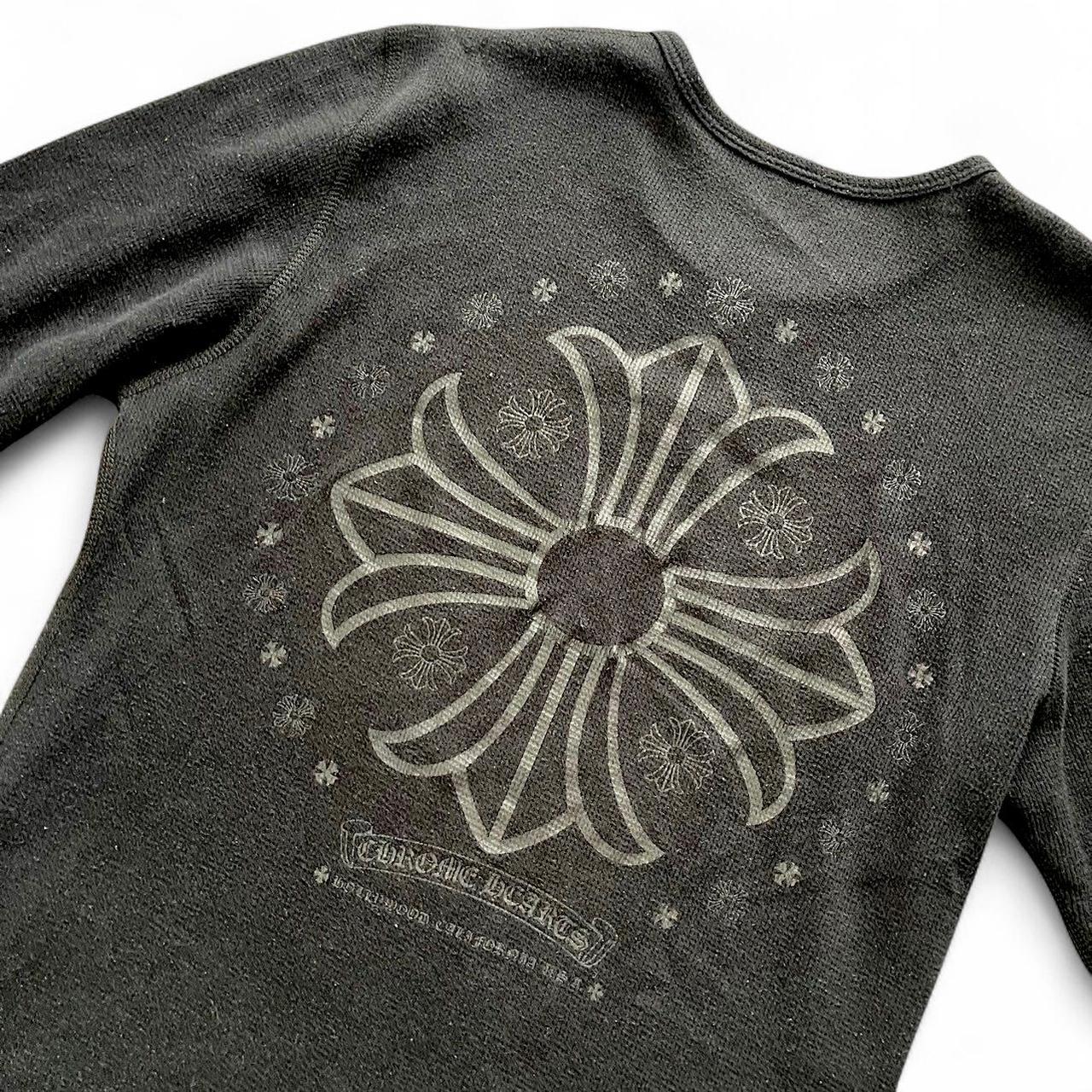 Chrome Hearts Waffle Cross Logo Long Sleeve T
