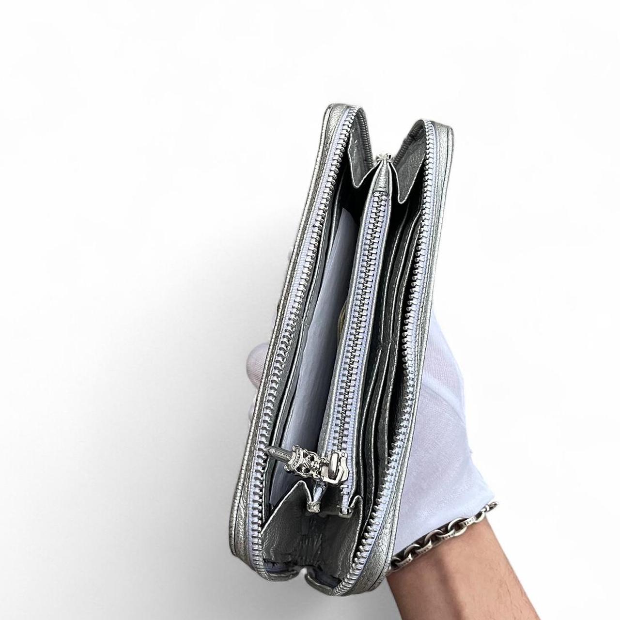 Chrome Hearts Gold Cross Metallic Wallet