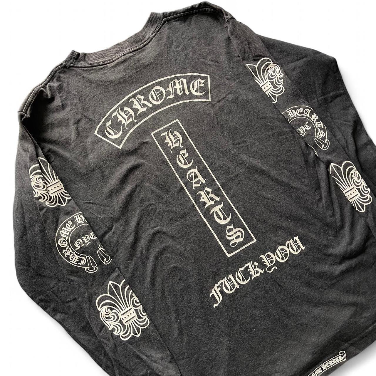 THRASHED! CHROME HEARTS PERFECT FADE 90s FLEUR DES LIS NYC HORSESHOE PRINT