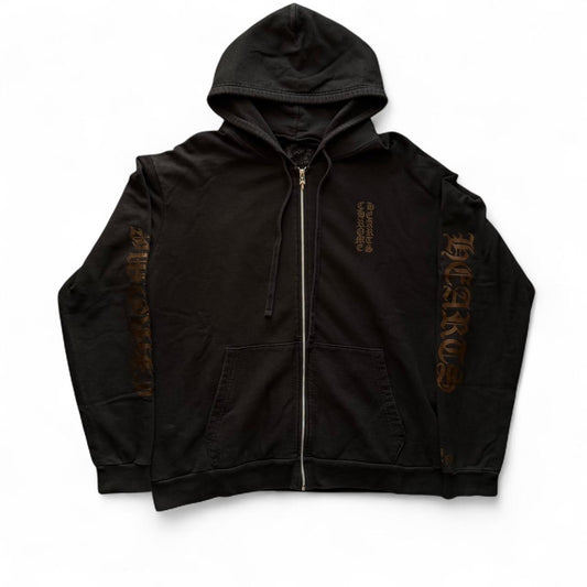 Chrome Hearts 1998 Brown Glitter Zip Up Hoodie