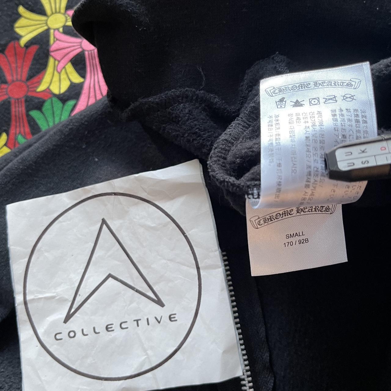 Chrome Hearts Multicolour Cemetery Scroll Logo Zip Up Hoodie