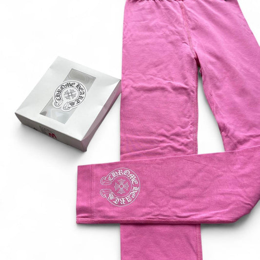 Chrome Hearts Horseshoe Pink Leggings