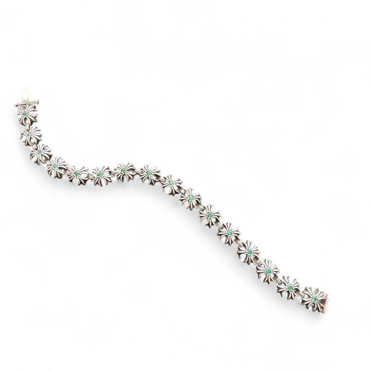 Chrome Hearts Tiny Plus Emerald Bracelet