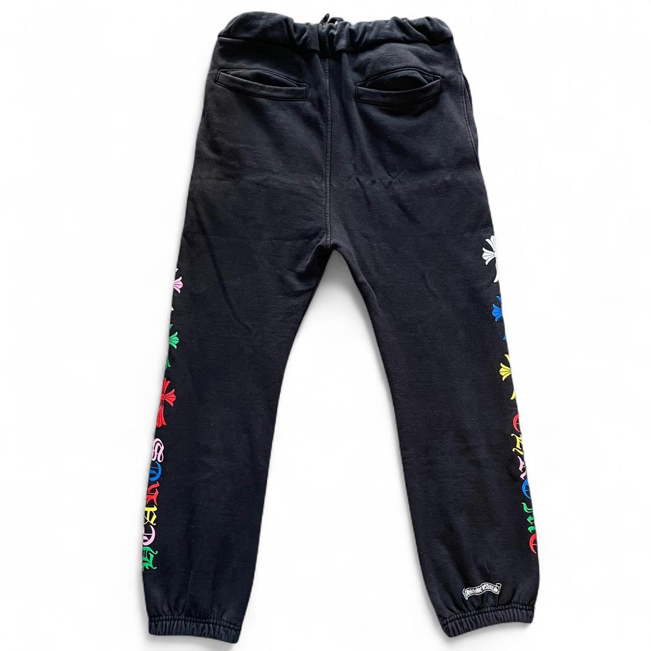 Chrome Hearts Multicolour Cemetery Logo Joggers Black