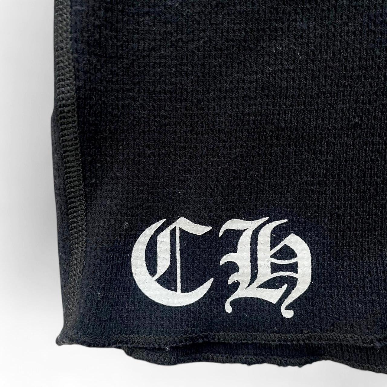 Chrome Hearts Floral Scroll Logo Thermal Long Sleeve Black
