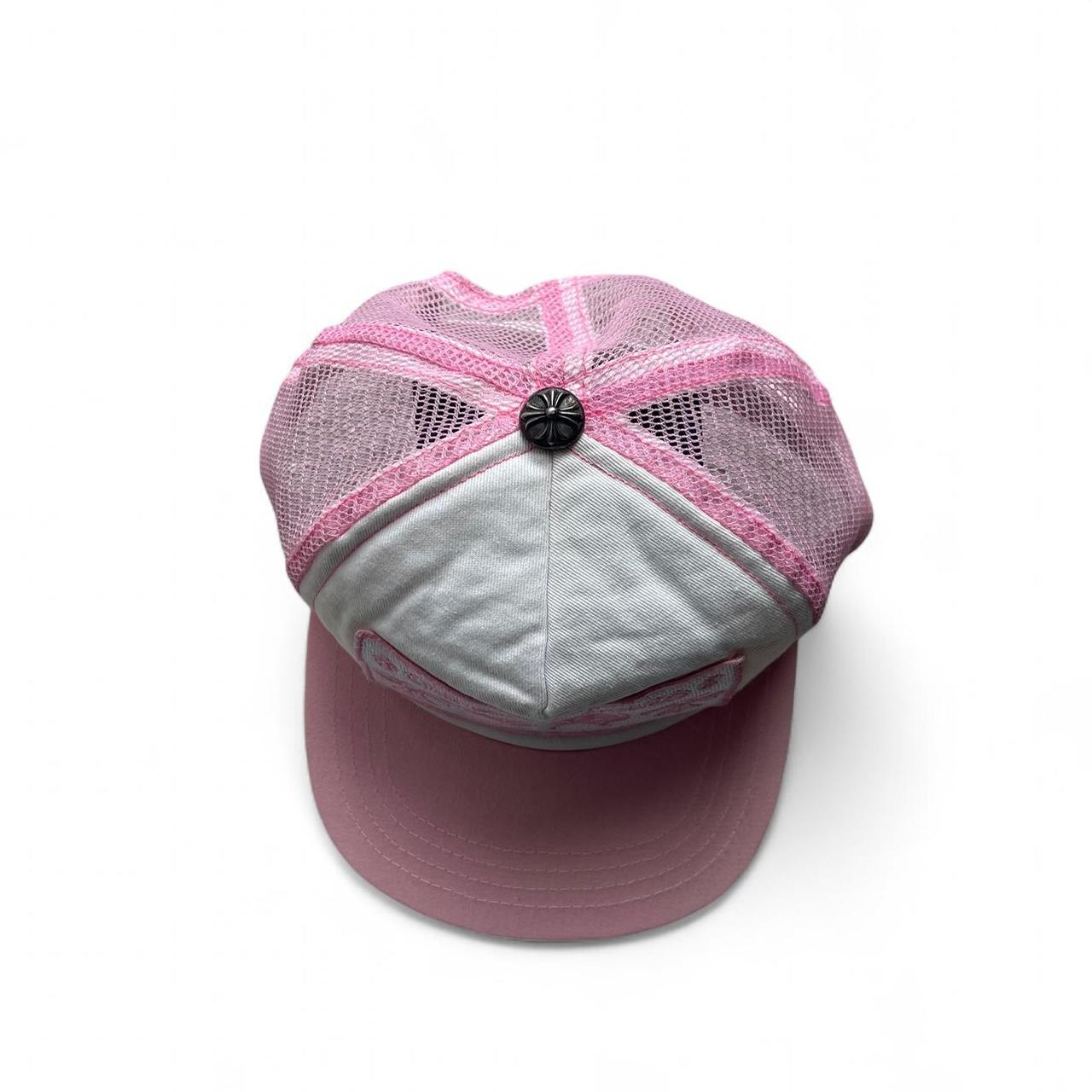 Chrome Hearts CH Hollywood Trucker Hat Pink