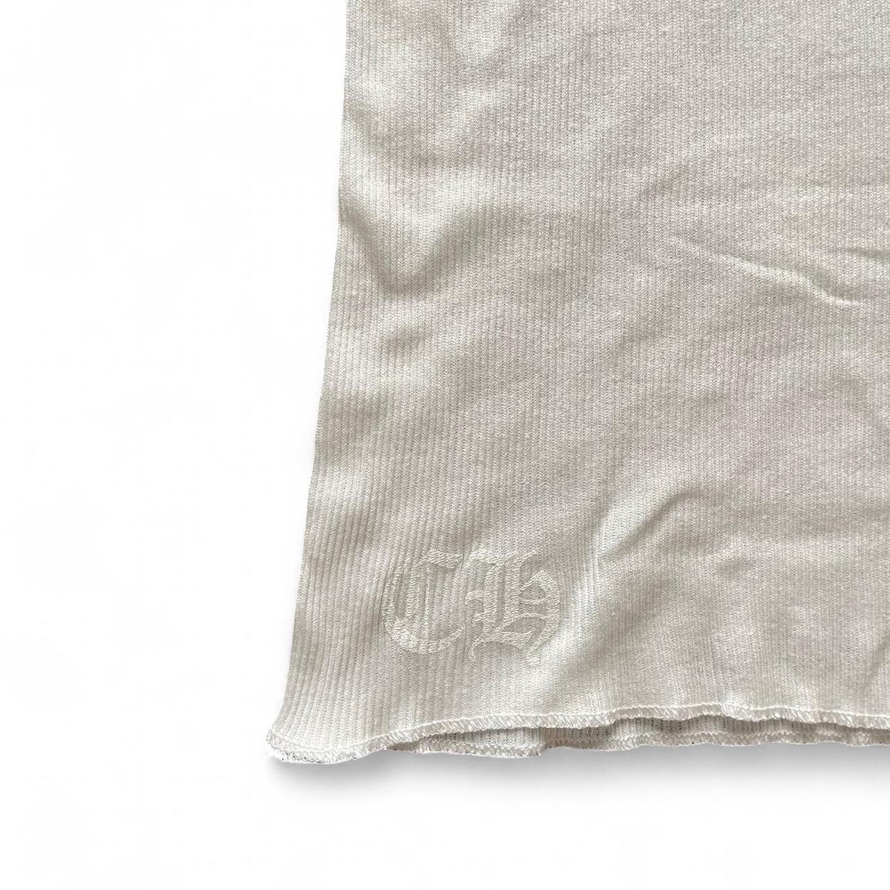 Chrome Hearts White Horseshoe Womens Tank Top Rib - Vest