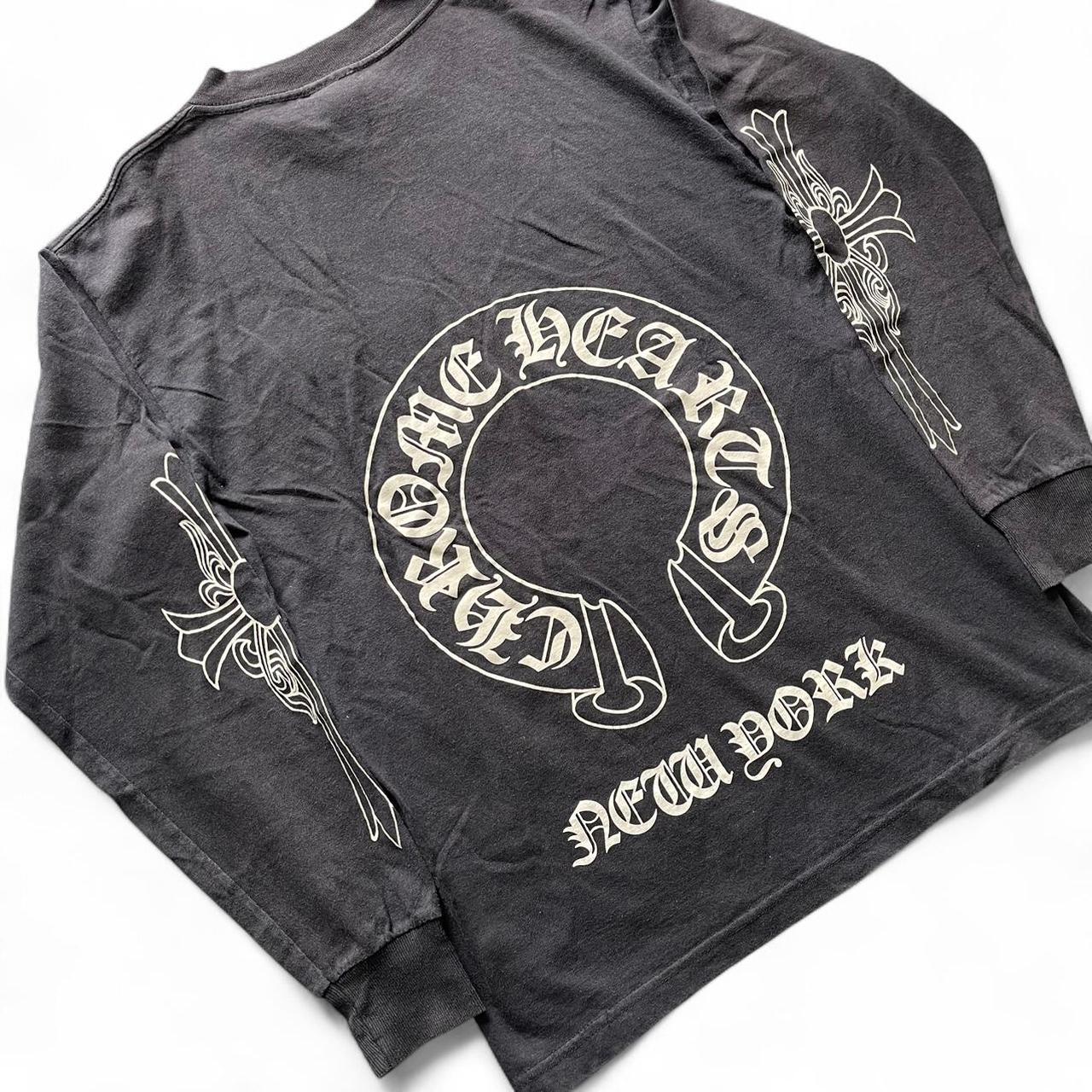 VINTAGE! CHROME HEARTS CROSS “NEW YORK” LONGSLEEVE TEE