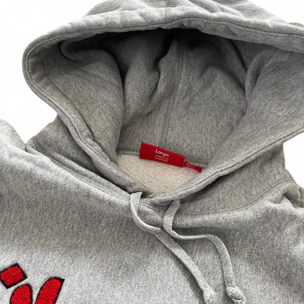 Supreme Arabic Logo Hoodie FW21 Heather Grey