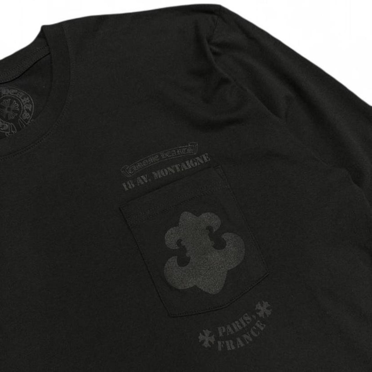 Chrome Hearts Paris Exclusive Fleur Logo Long Sleeve T-Shirt Black
