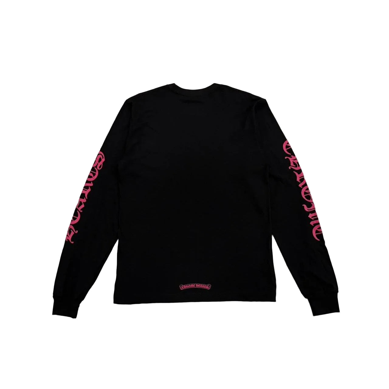 Chrome Hearts Black Pink Long Sleeve Pocket Crew