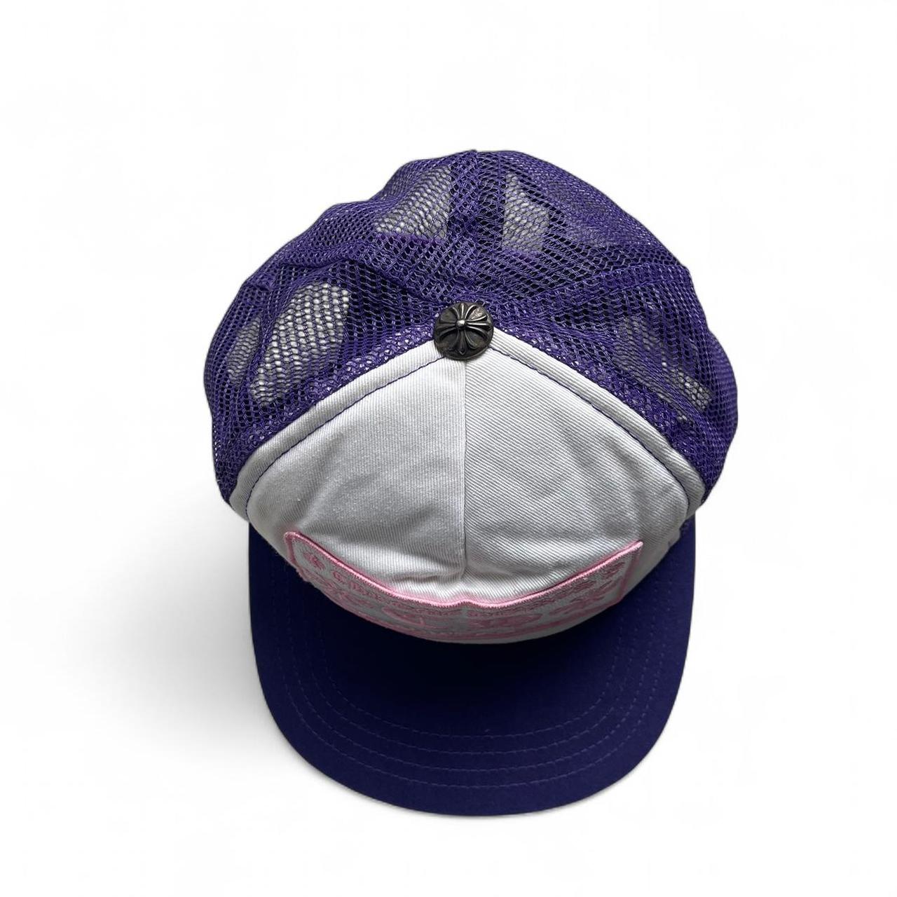 Chrome Hearts CH Hollywood Trucker Hat Purple / Pink